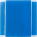 Puntenslijper en gum Pauline | 2-in-1 kobaltblauw - Hidalgo-werbeartikel Puntenslijper en gum Pauline | 2-in-1, kobaltblauw