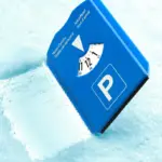 Parkeerschijf met ijskrabber Teddie — productfoto 4