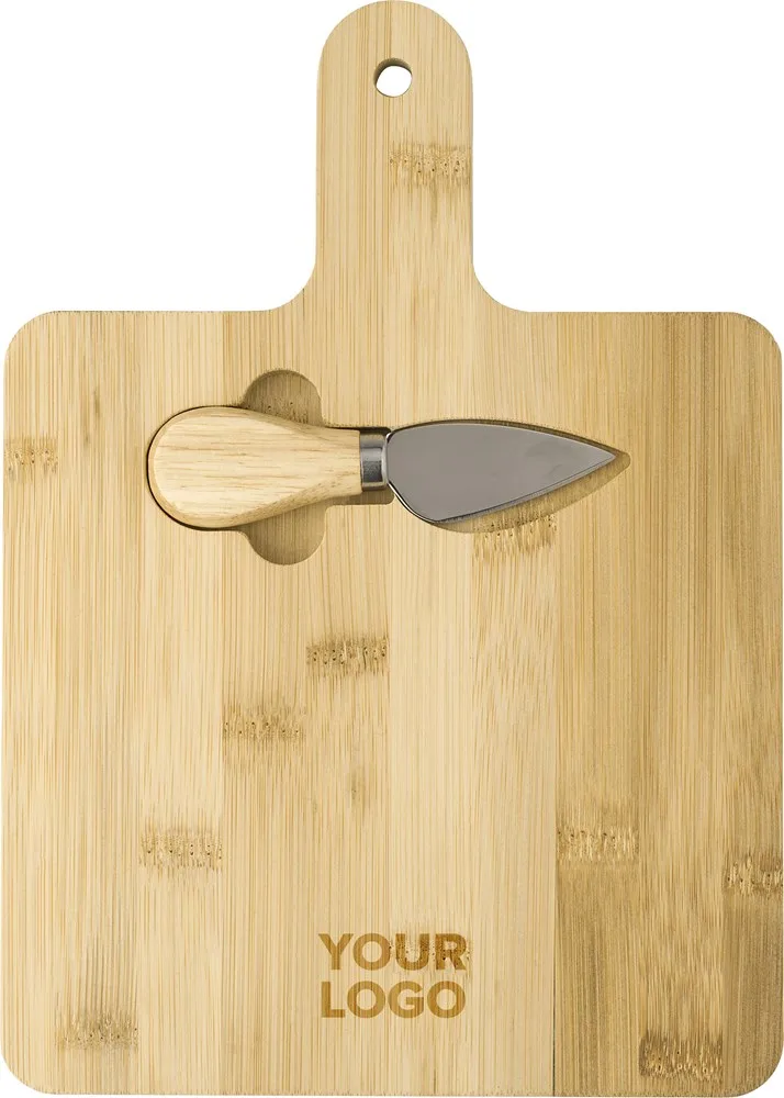Kaasplank Jelena | Bamboe | Met mes productfoto 5 - Hidalgo-werbeartikel Kaasplank Jelena | Bamboe | Met mes — productfoto 5