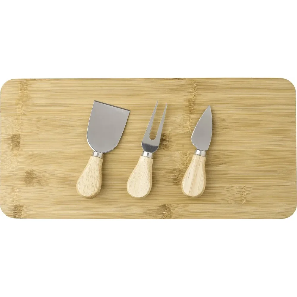Kaasplank Regina | Bamboe | 4 stuks productfoto 3 - Hidalgo-werbeartikel Kaasplank Regina | Bamboe | 4 stuks — productfoto 3