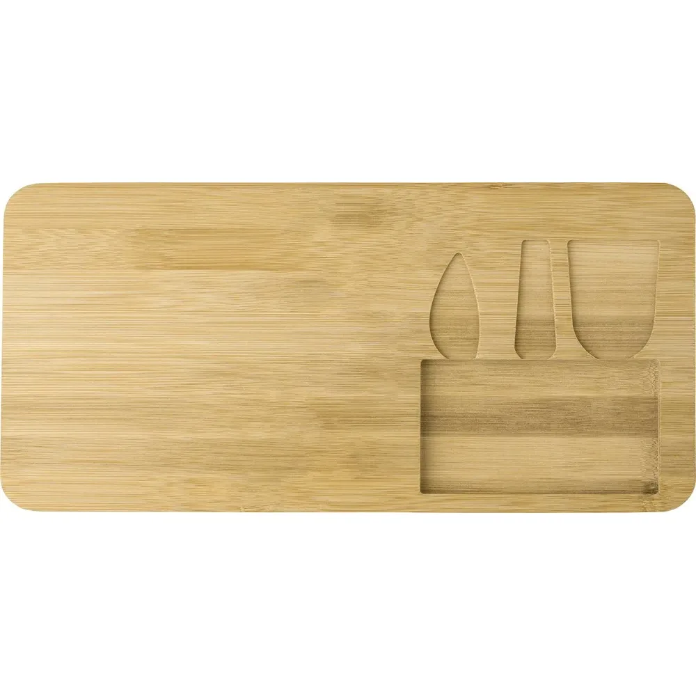 Kaasplank Regina | Bamboe | 4 stuks productfoto 6 - Hidalgo-werbeartikel Kaasplank Regina | Bamboe | 4 stuks — productfoto 6