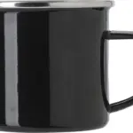 Emaille beker Jamaal | 350 ml, zwart
