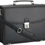 Lederen Charles Dickens® laptoptas Shia — productfoto 3
