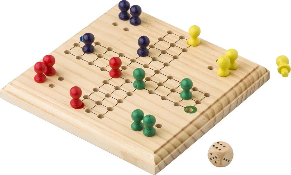 Houten ludo spel Yasir productfoto 4 - Hidalgo Houten ludo spel Yasir — productfoto 4