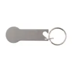 Sleutelhanger met flesopener Gavin, zilver — productfoto 5