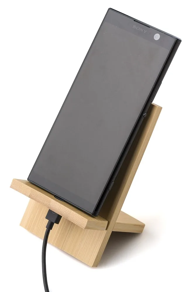 Telefoonstandaard Margarita | Bamboe productfoto 3 - Hidalgo-werbeartikel Telefoonstandaard Margarita | Bamboe — productfoto 3