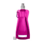 Opvouwbare fles Bailey | 420 ml roze - Bidons & Shakers Opvouwbare fles Bailey | 420 ml, roze