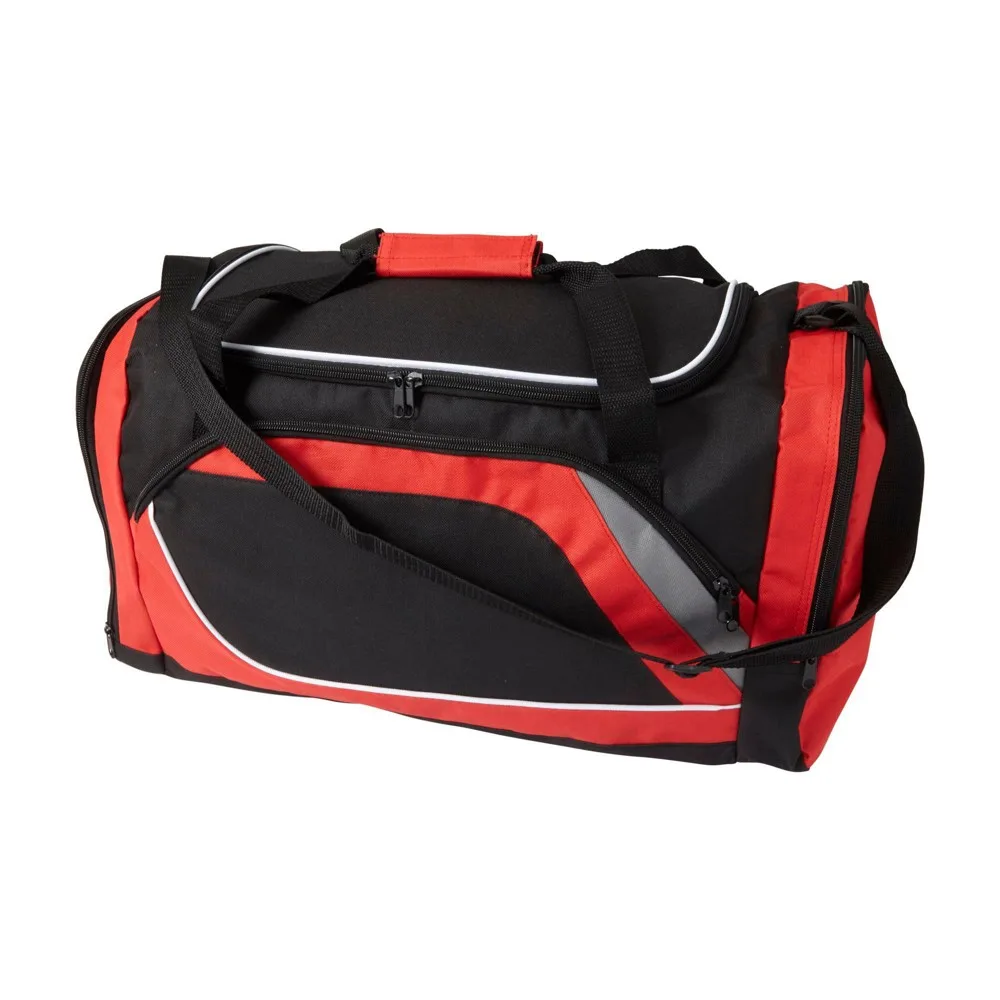 Sporttasche Ren bedrucken Schuhfach 600D Polyester Groß — Produktfoto 14