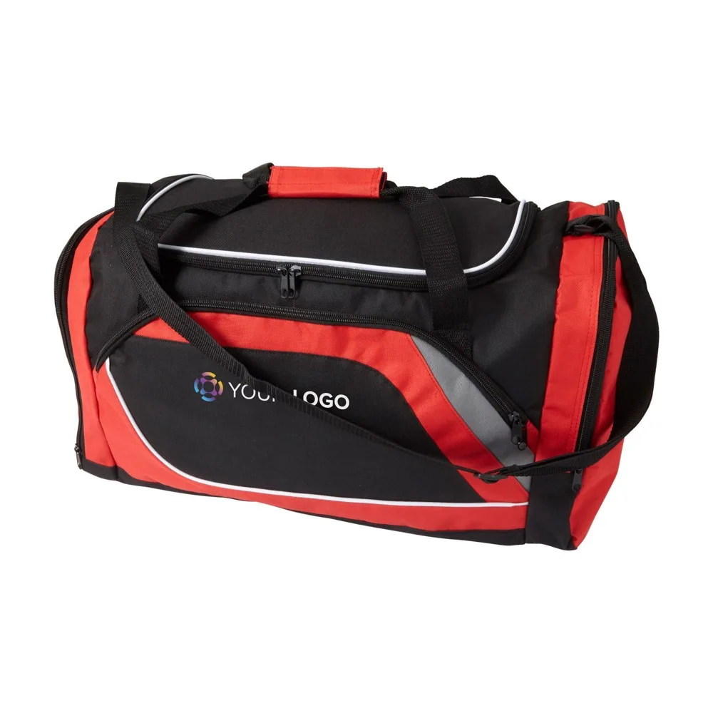 Sporttasche Ren bedrucken Schuhfach 600D Polyester Groß — Produktfoto 15