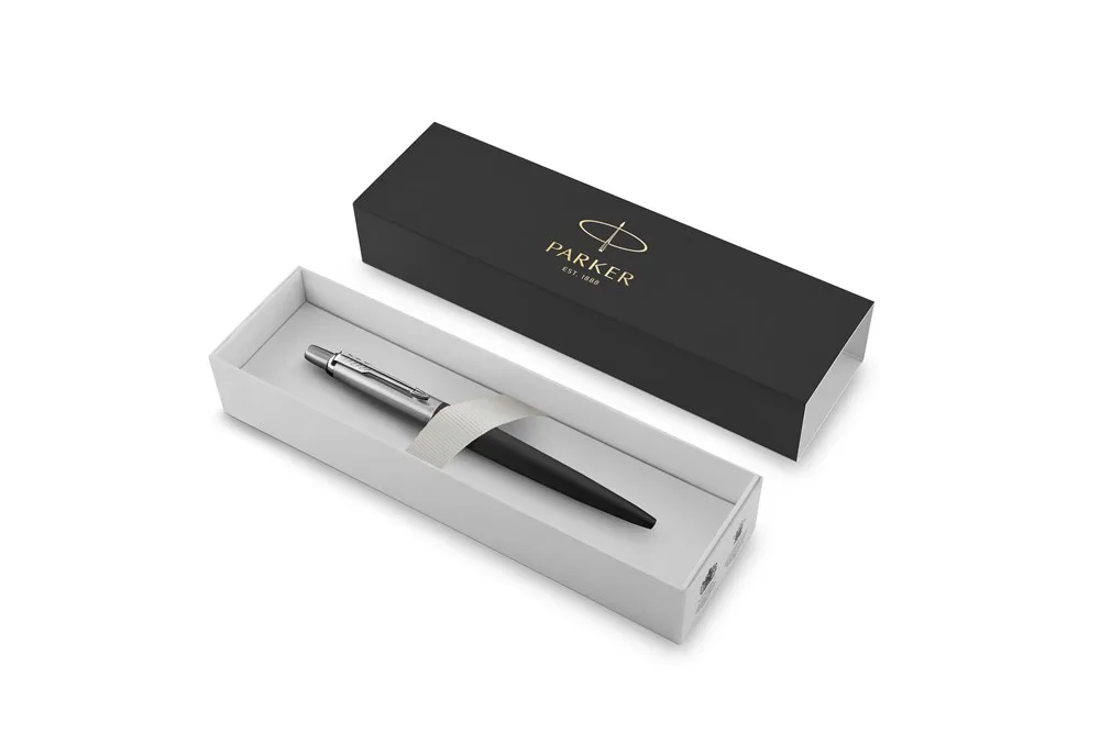 Parker Jotter Core balpen | Roestvrijstaal productfoto 3 - Hidalgo-werbeartikel Parker Jotter Core balpen | Roestvrijstaal — productfoto 3