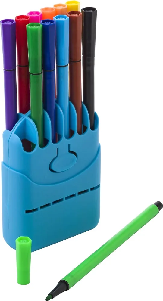 Viltstiften Evan | 12 stuks productfoto 3 - Hidalgo-werbeartikel Viltstiften Evan | 12 stuks — productfoto 3