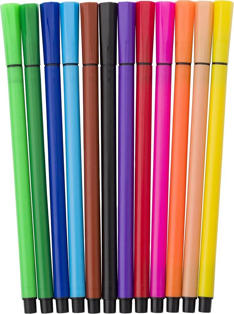 Viltstiften Evan | 12 stuks productfoto 4 - Hidalgo-werbeartikel Viltstiften Evan | 12 stuks — productfoto 4
