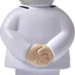 Anti-stress figuur doktor Lily — productfoto 2