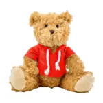 Teddybeer Monty rood - Hidalgo-werbeartikel Teddybeer Monty, rood