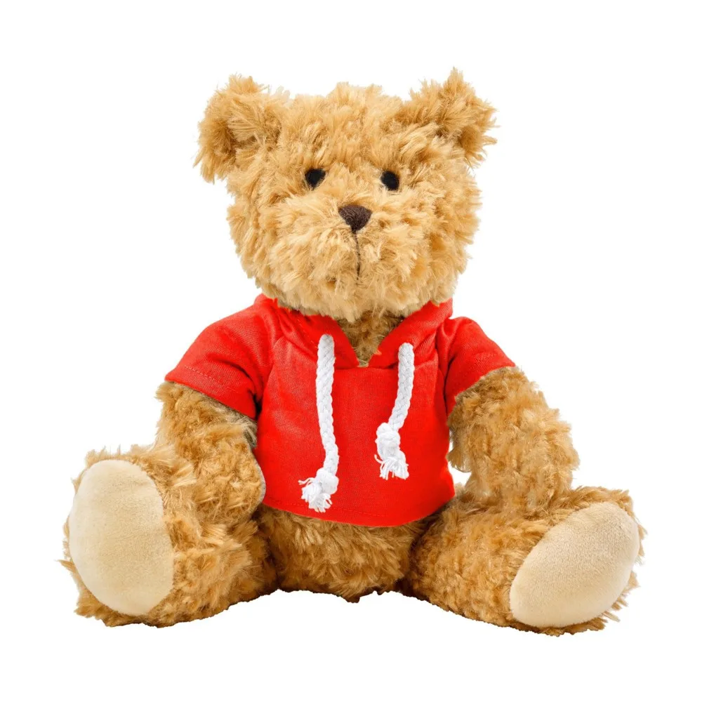 Teddybeer Monty rood - Hidalgo-werbeartikel Teddybeer Monty, rood