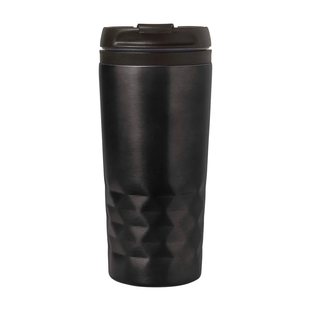 Dubbelwandige thermosbeker Lorraine | 300 ml zwart - Hidalgo-werbeartikel Dubbelwandige thermosbeker Lorraine | 300 ml, zwart