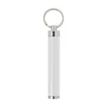 Sleutelhanger met zaklamp Zola, wit
