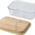 Lunchbox Nicole | Glas | Bamboe deksel | 900 ml