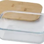 Lunchbox Nicole | Glas | Bamboe deksel | 900 ml — productfoto 3