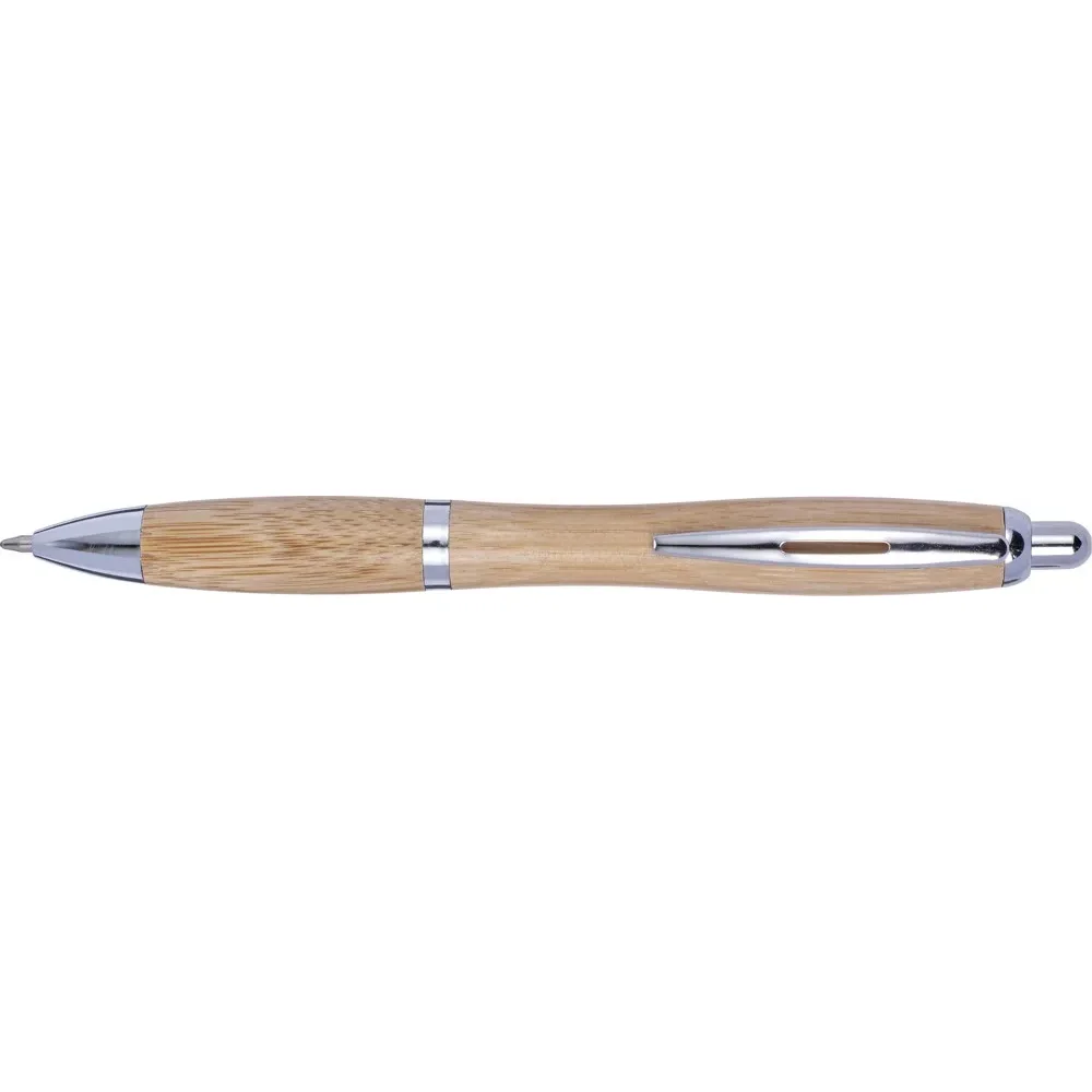 Balpen Carson | Bamboe | Zilverdetails
