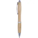 Balpen Carson | Bamboe | Zilverdetails — productfoto 3