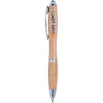 Balpen Carson | Bamboe | Zilverdetails — productfoto 7