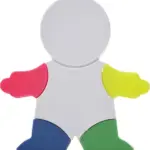 Markeerstiftenset Ella | Poppetjesvorm | 4 kleuren
