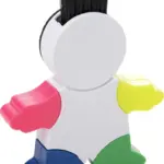 Markeerstiftenset Ella | Poppetjesvorm | 4 kleuren — productfoto 3