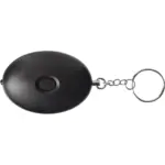 Personal Alarm Harold Printed LED Light ABS Keychain Small