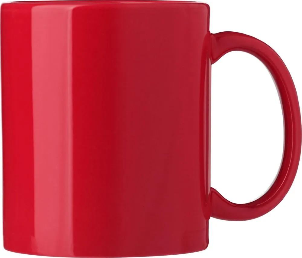 Mok Kenna | Keramisch | 300 ml rood - Hidalgo-werbeartikel Mok Kenna | Keramisch | 300 ml, rood