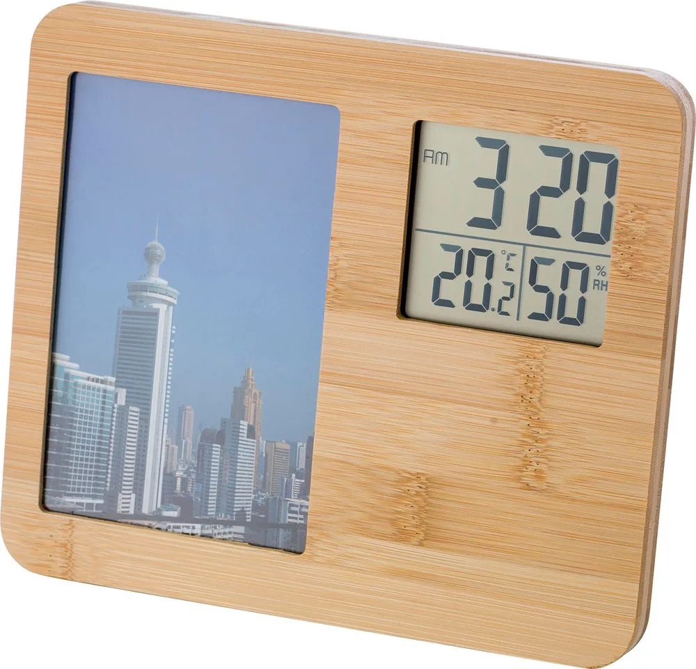 Weerstation Colton | Bamboe | Fotolijst