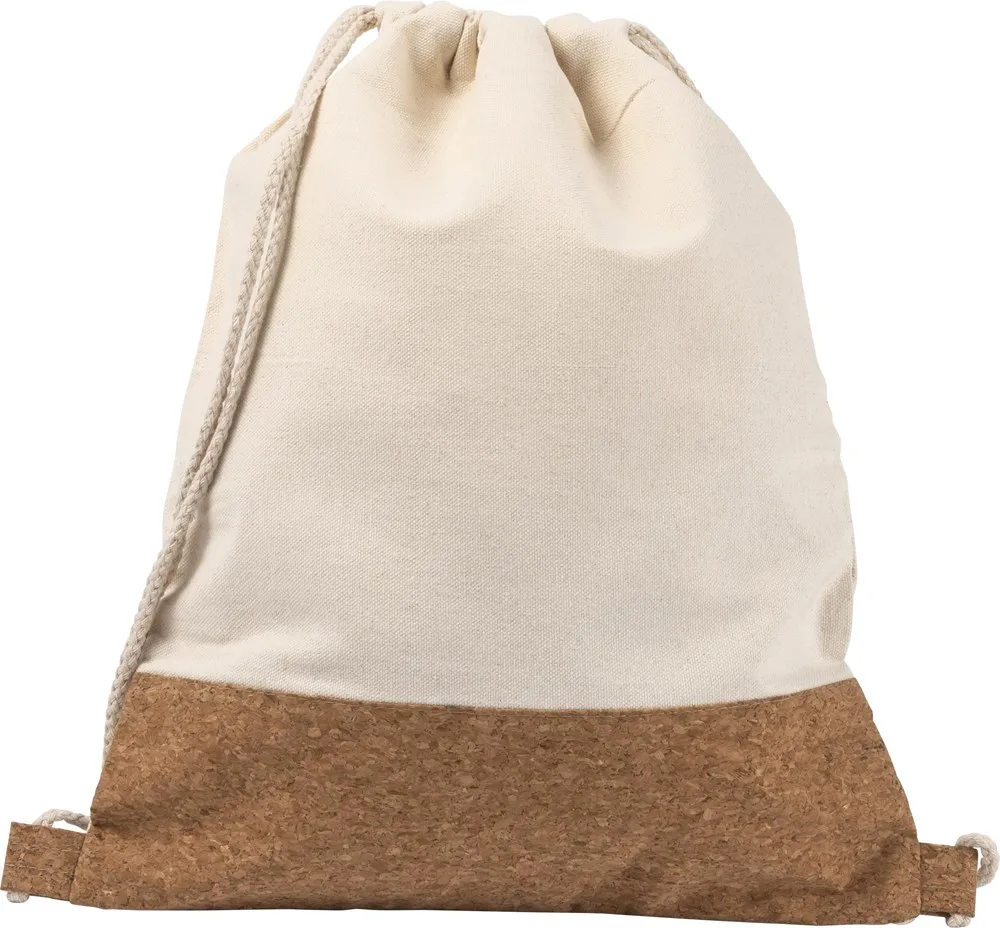 Rugzak Tianna | Katoen 250 gm² | Kurk | 12 l productfoto 2 - Hidalgo-werbeartikel Rugzak Tianna | Katoen 250 g/m² | Kurk | 1,2 l — productfoto 2