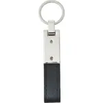 Sleutelhanger Keon | Staal en synthetisch leer — productfoto 2