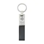 Sleutelhanger Keon | Staal en synthetisch leer — productfoto 8