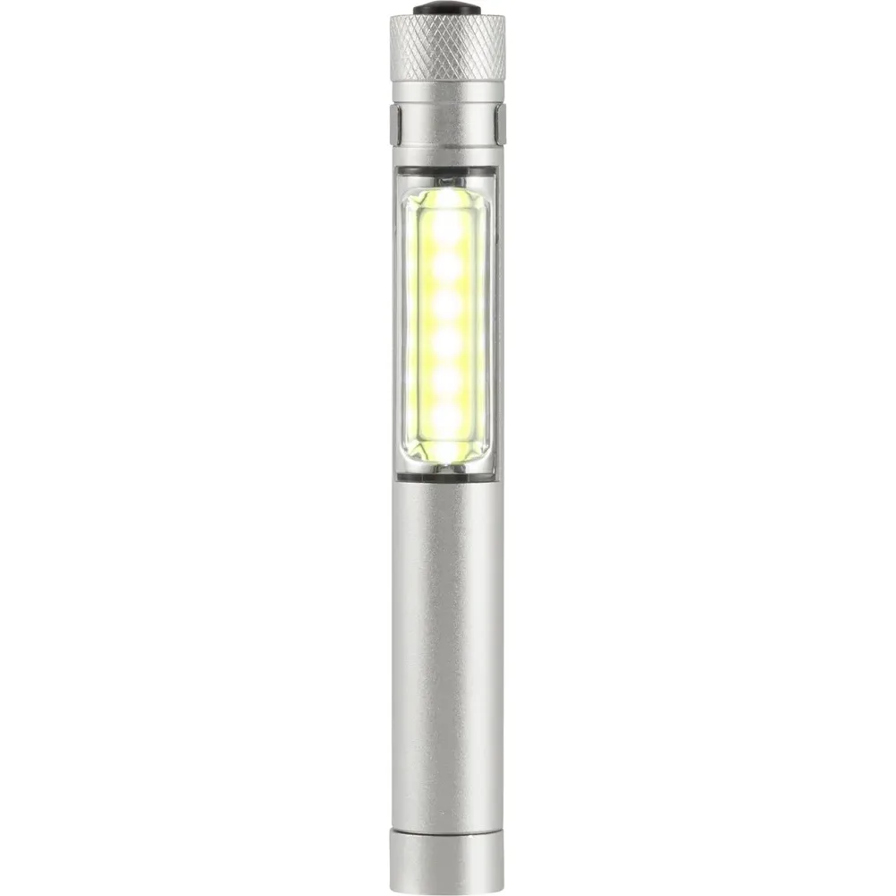 Zaklamp Beth | Aluminium | COB | 50 lumen zilver - Hidalgo Zaklamp Beth | Aluminium | COB | 50 lumen, zilver