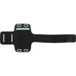 Telefoonarmband Danny | Kunststof en klittenband — productfoto 2