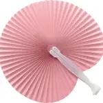 Handwaaier Dylan | Papier | Wit handvat — productfoto 3