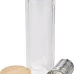 Drinkfles Vicente | Glas | Bamboe deksel | 420 ml — productfoto 3