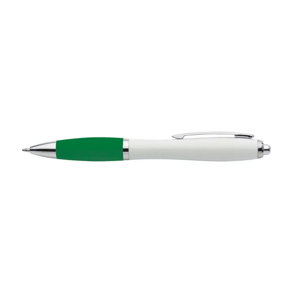 Balpen Swansea | Gerecycled | Rubberen grip groen - Hidalgo-werbeartikel Balpen Swansea | Gerecycled | Rubberen grip, groen