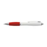 Balpen Swansea | Gerecycled | Rubberen grip rood - Hidalgo-werbeartikel Balpen Swansea | Gerecycled | Rubberen grip, rood
