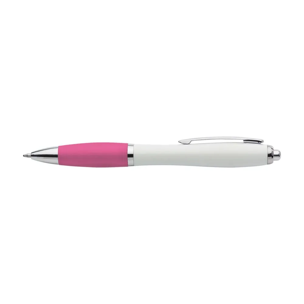 Balpen Swansea | Gerecycled | Rubberen grip roze - Hidalgo-werbeartikel Balpen Swansea | Gerecycled | Rubberen grip, roze
