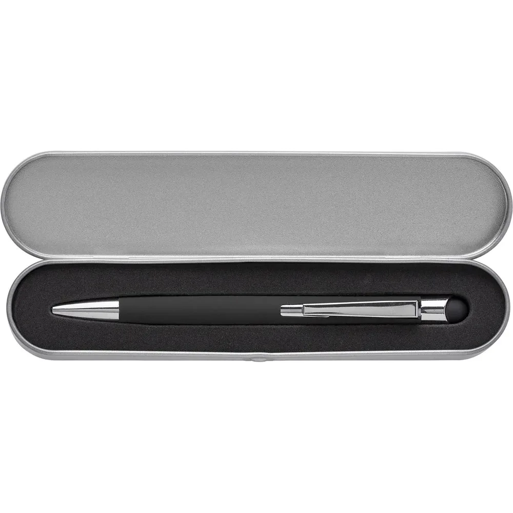 Balpen Thea | Aluminium zwart - Hidalgo-werbeartikel Balpen Thea | Aluminium, zwart