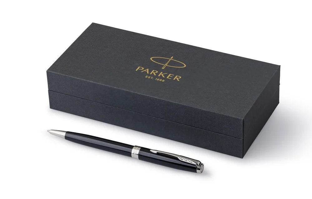 Parker Sonnet balpen | Chroomkleurige details