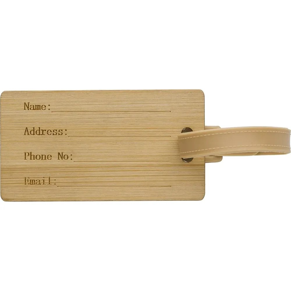 Kofferlabel Shawn | Bamboe productfoto 3 - Hidalgo-werbeartikel Kofferlabel Shawn | Bamboe — productfoto 3
