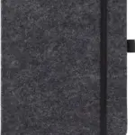 Notitieboek Harper | Gerecycled vilt | A5 | Gelijnd, donkergrijs