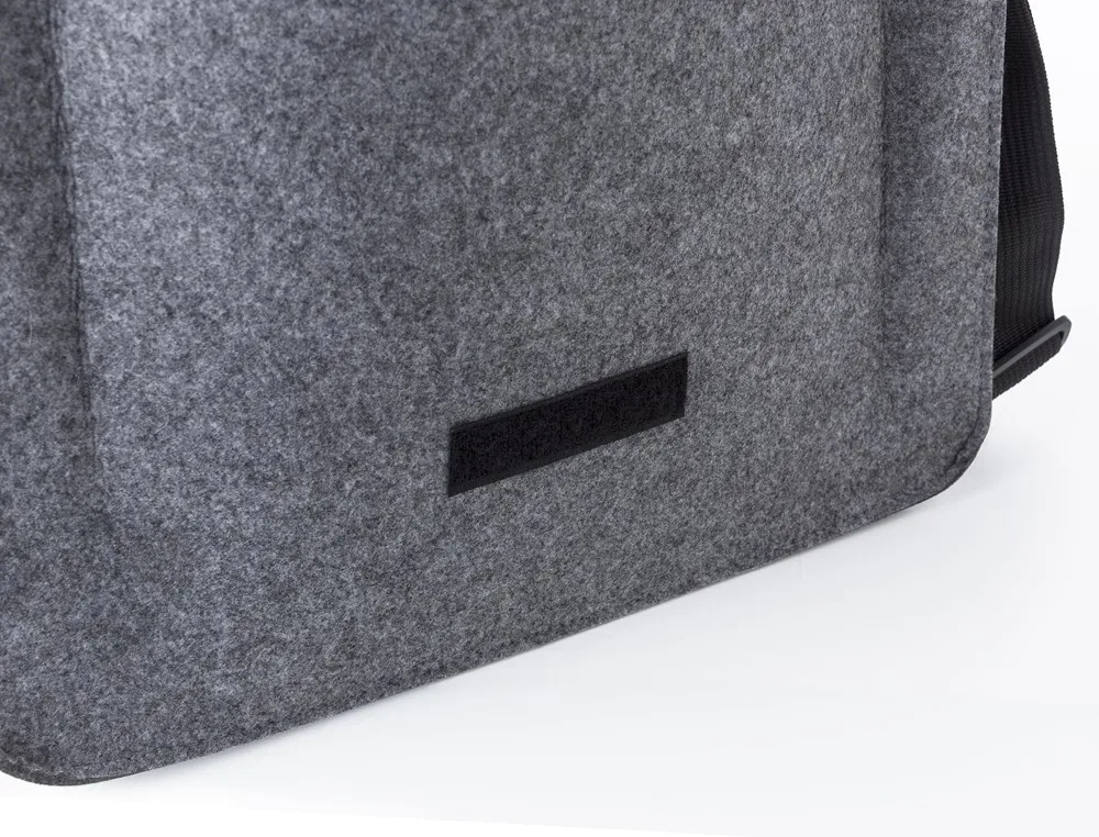 Laptoptas Layla | Gerecycled vilt | 15 inch | Klittenband productfoto 6 - Hidalgo-werbeartikel Laptoptas Layla | Gerecycled vilt | 15 inch | Klittenband — productfoto 6
