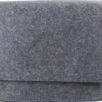 Laptoptas Layla | Gerecycled vilt | 15 inch | Klittenband grijs - Hidalgo-werbeartikel Laptoptas Layla | Gerecycled vilt | 15 inch | Klittenband, grijs