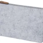 Cosmetisch tasje Lucy | Gerecycled vilt | Synthetisch leren details - Hidalgo Cosmetisch tasje Lucy | Gerecycled vilt | Synthetisch leren details