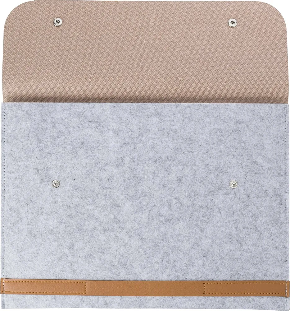 rPET vilten laptophoes Jonathan productfoto 2 - Hidalgo-werbeartikel rPET vilten laptophoes Jonathan — productfoto 2