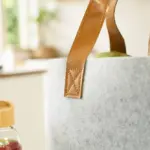 Boodschappentas Hunter | Gerecycled vilt | Lange hengsels — productfoto 9